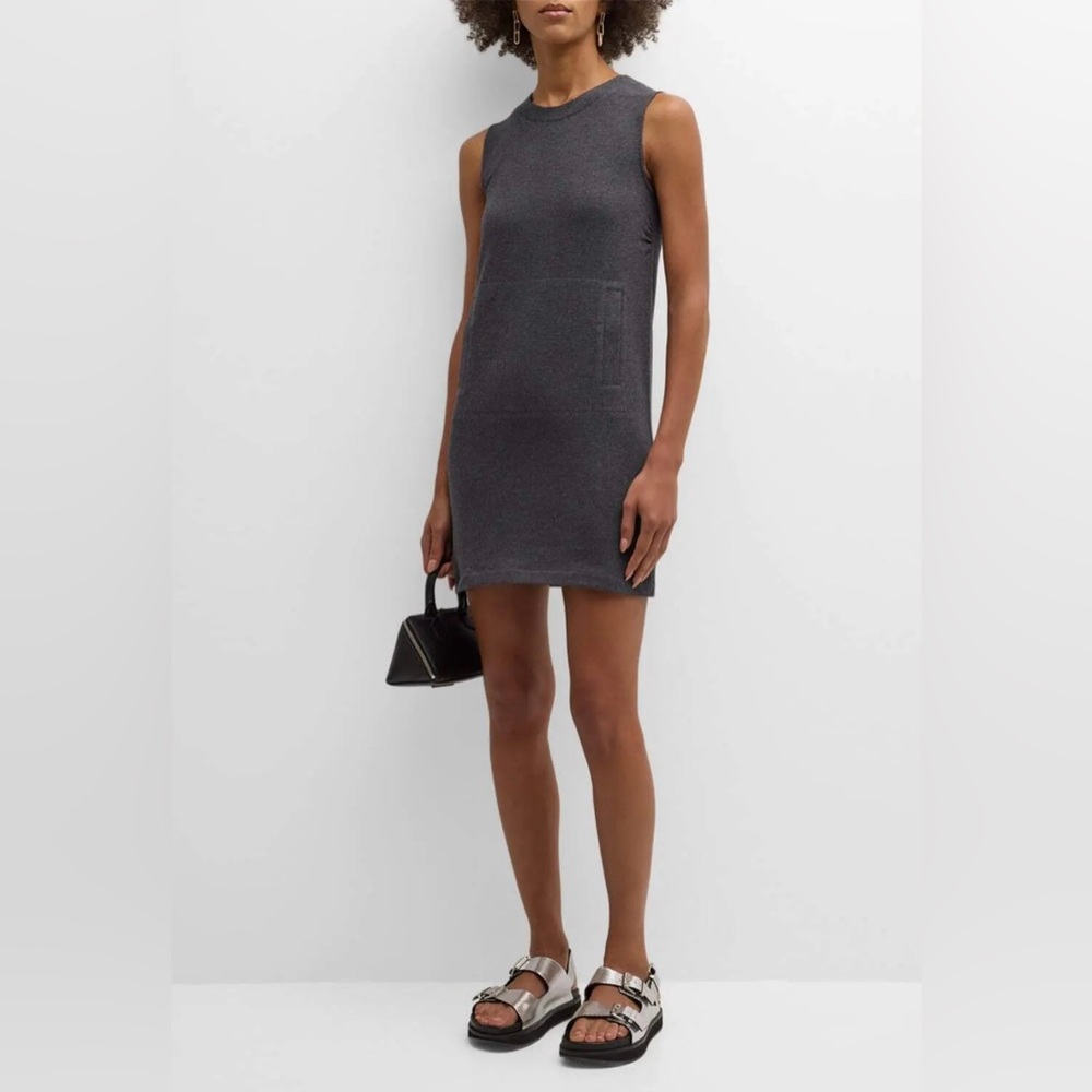 Norma Kamali Sleeveless Tailored Terry Mini Dress - Size M